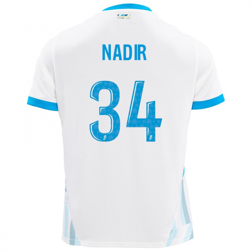 Homem Camisola Bilal Nadir #34 Céu Branco Azul Principal 2024/25 Camisa Brasil