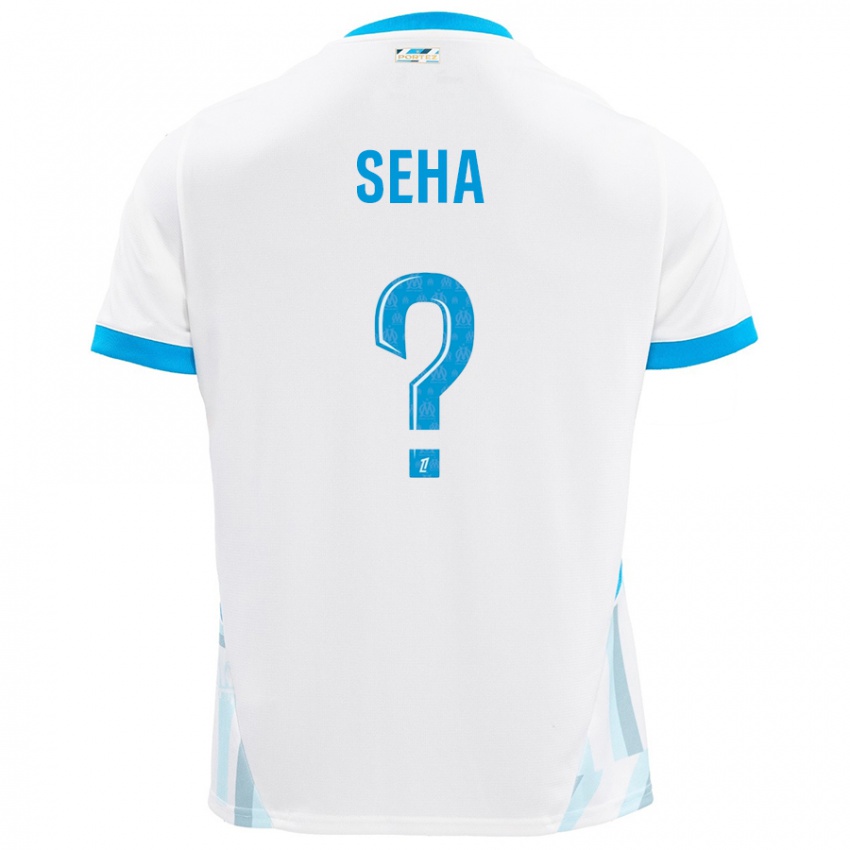 Homem Camisola Sayha Seha #0 Céu Branco Azul Principal 2024/25 Camisa Brasil