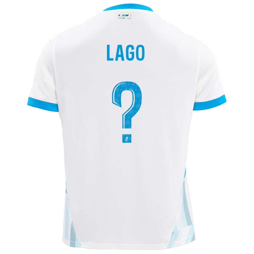 Homem Camisola Ange Lago #0 Céu Branco Azul Principal 2024/25 Camisa Brasil