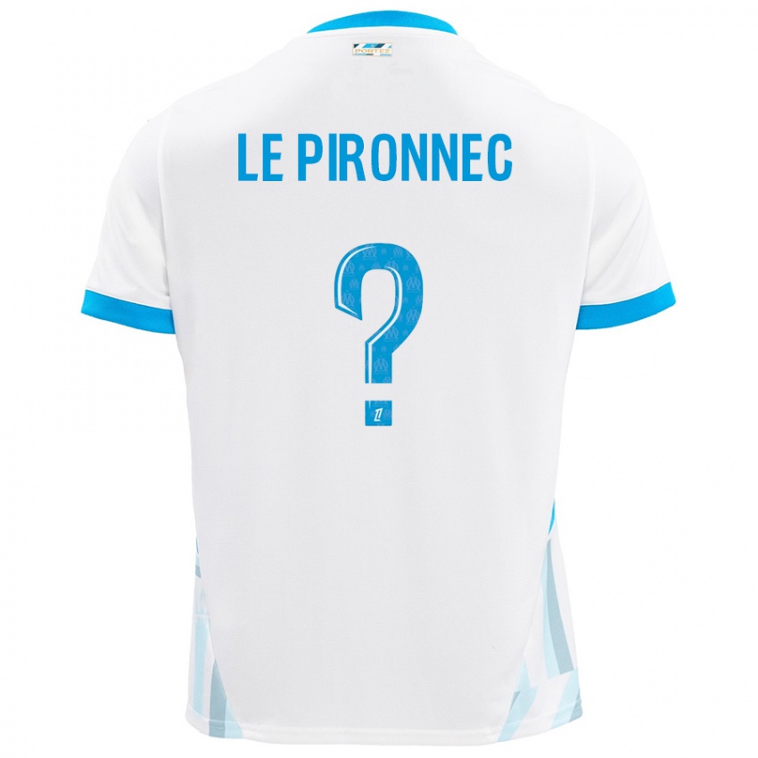 Homem Camisola Kélian Le Pironnec #0 Céu Branco Azul Principal 2024/25 Camisa Brasil