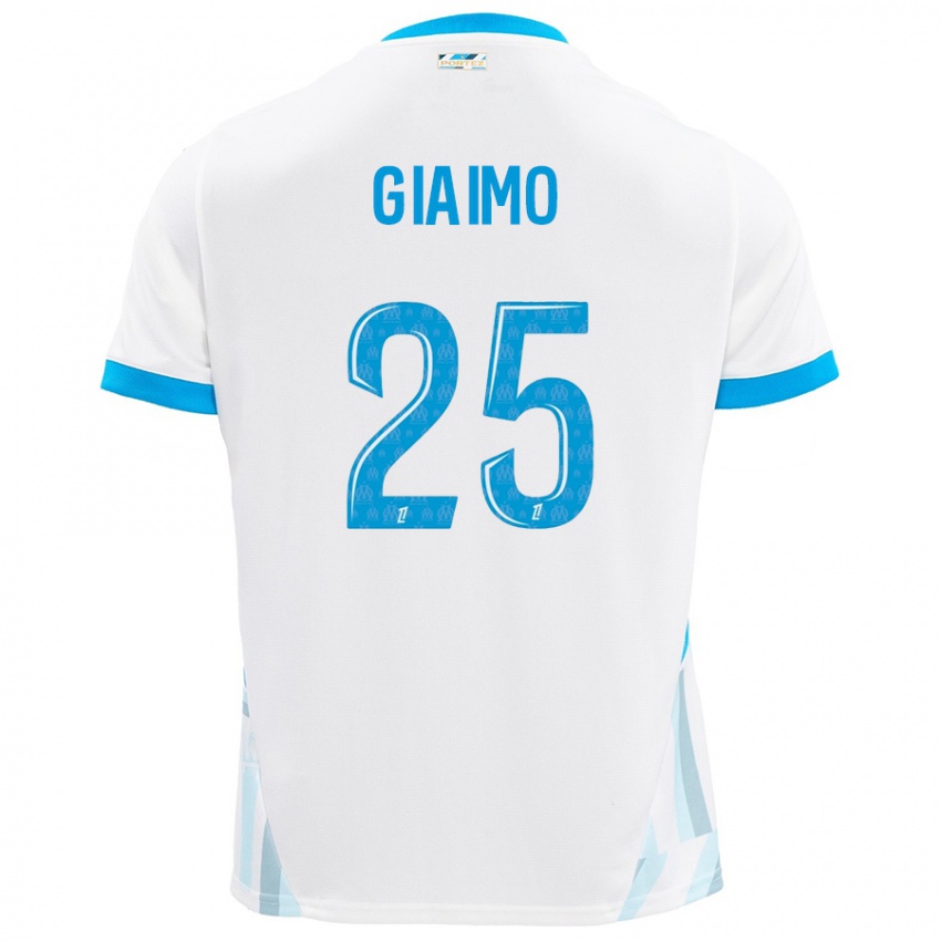 Homem Camisola Carla Giaimo #25 Céu Branco Azul Principal 2024/25 Camisa Brasil