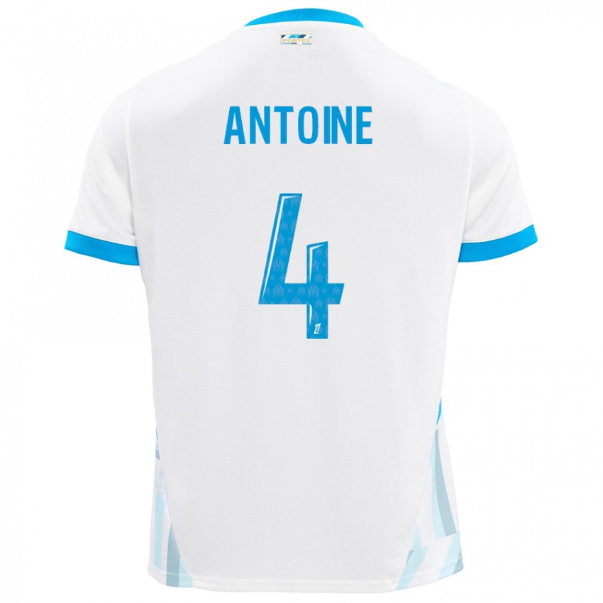 Homem Camisola Maud Antoine #4 Céu Branco Azul Principal 2024/25 Camisa Brasil