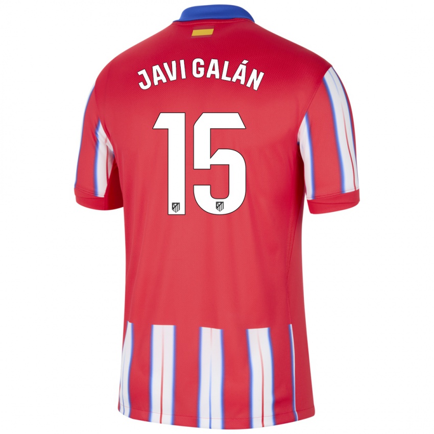 Homem Camisola Javi Galan #15 Azul Vermelho Branco Principal 2024/25 Camisa Brasil