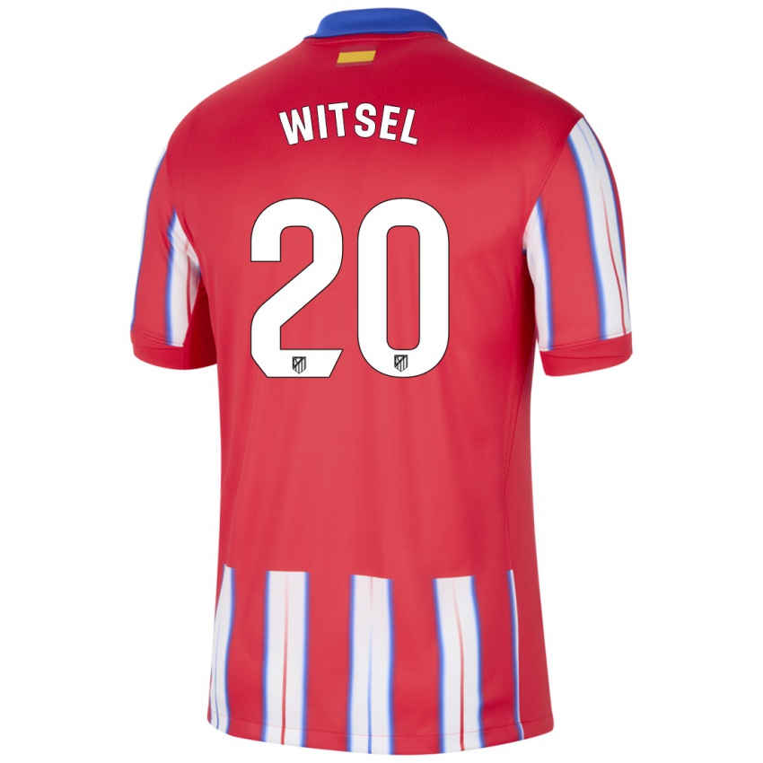 Homem Camisola Axel Witsel #20 Azul Vermelho Branco Principal 2024/25 Camisa Brasil