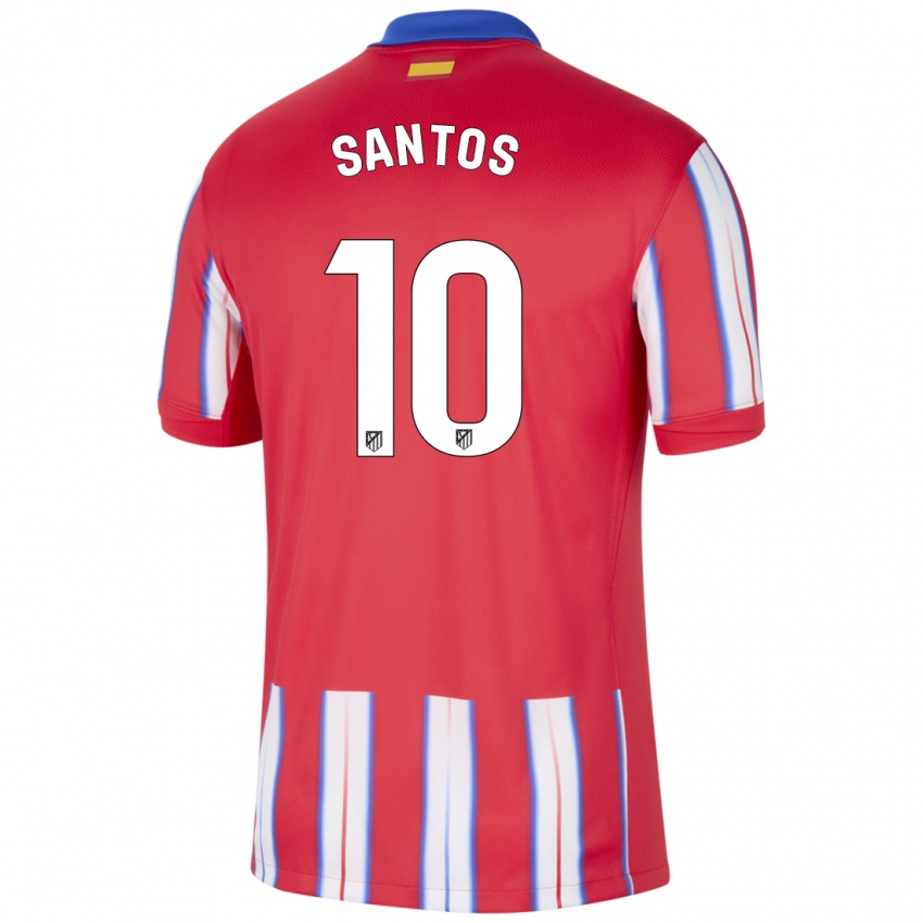 Homem Camisola Leicy Santos #10 Azul Vermelho Branco Principal 2024/25 Camisa Brasil