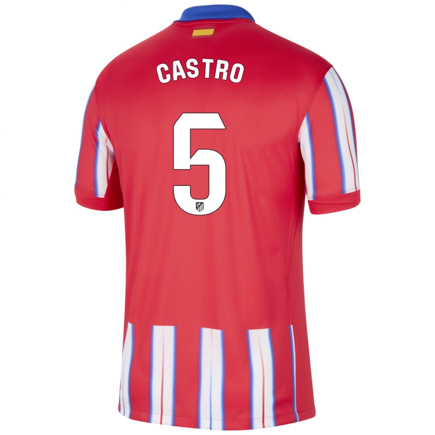 Homem Camisola Oscar Castro #5 Azul Vermelho Branco Principal 2024/25 Camisa Brasil