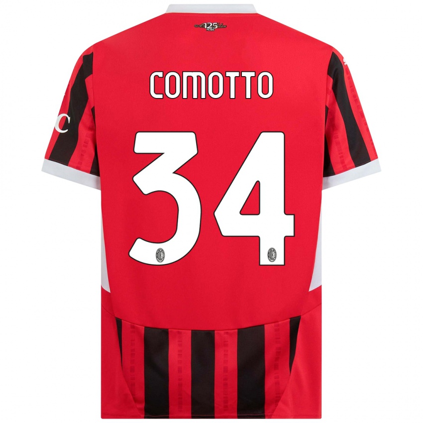 Homem Camisola Christian Comotto #34 Vermelho Preto Principal 2024/25 Camisa Brasil