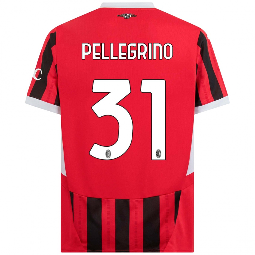 Homem Camisola Marco Pellegrino #31 Vermelho Preto Principal 2024/25 Camisa Brasil