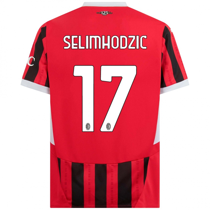 Homem Camisola Noa Selimhodzic #17 Vermelho Preto Principal 2024/25 Camisa Brasil