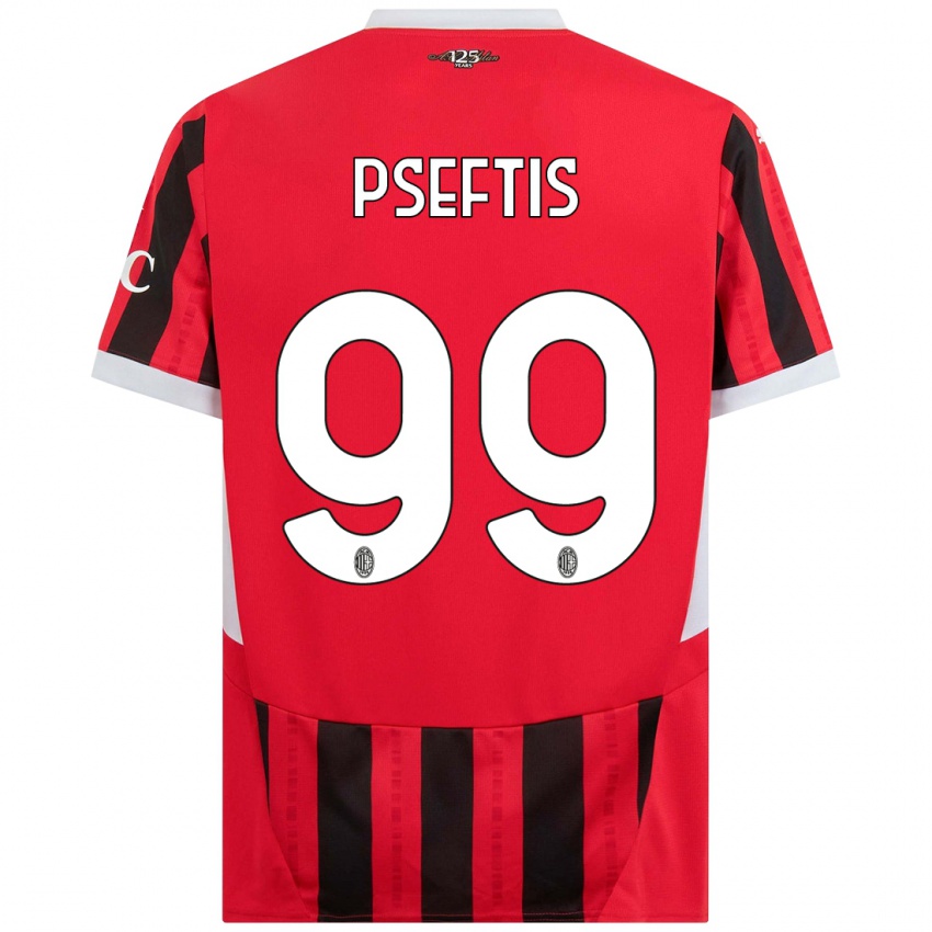 Homem Camisola Fotios Pseftis #99 Vermelho Preto Principal 2024/25 Camisa Brasil