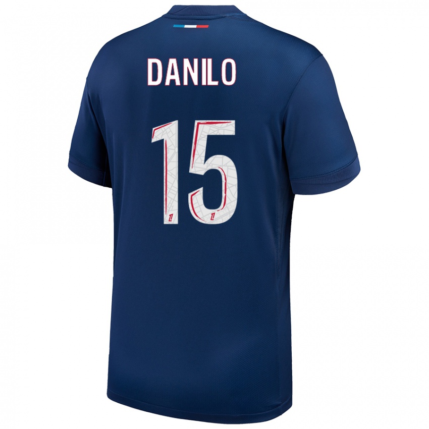 Homem Camisola Danilo Pereira #15 Azul Marinho Branco Principal 2024/25 Camisa Brasil