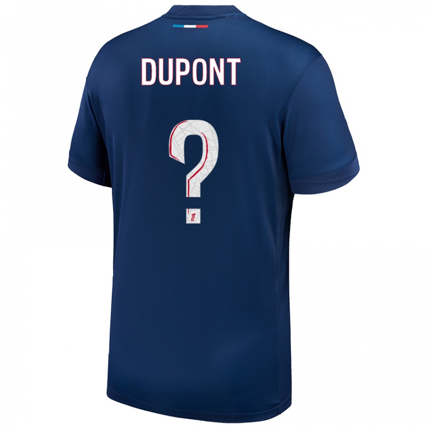 Homem Camisola Raphaël Dupont #0 Azul Marinho Branco Principal 2024/25 Camisa Brasil