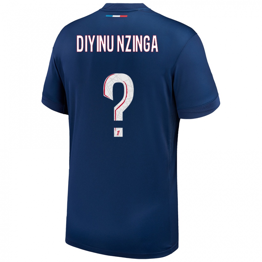 Homem Camisola Vainqueur Diyinu Nzinga #0 Azul Marinho Branco Principal 2024/25 Camisa Brasil