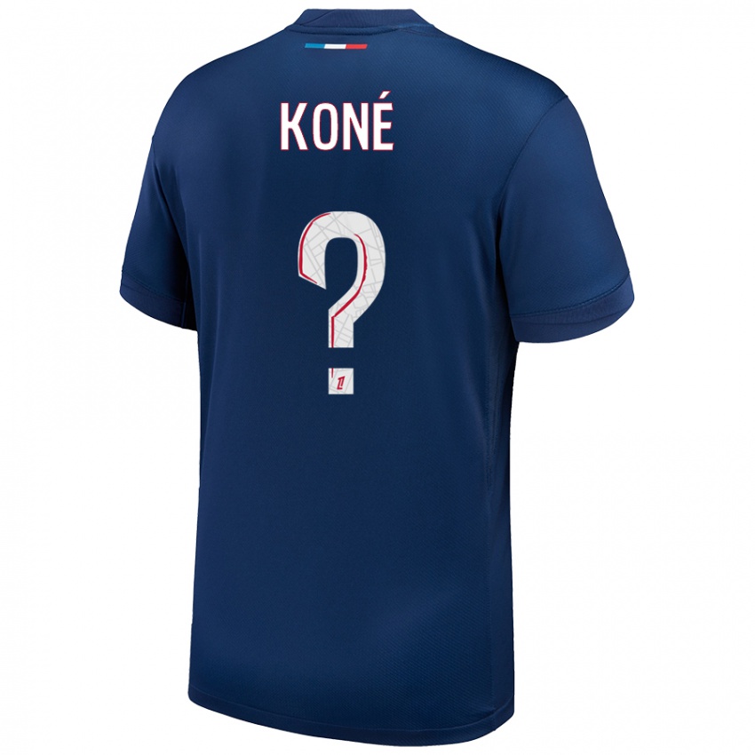 Homem Camisola Zanga Koné #0 Azul Marinho Branco Principal 2024/25 Camisa Brasil