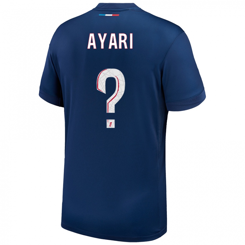 Homem Camisola Adam Ayari #0 Azul Marinho Branco Principal 2024/25 Camisa Brasil