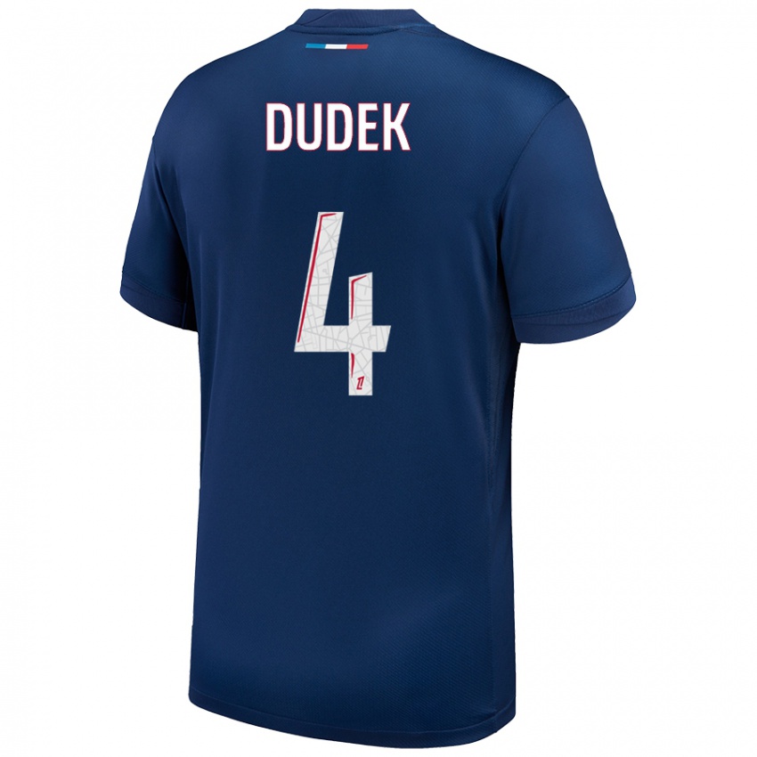 Homem Camisola Paulina Dudek #4 Azul Marinho Branco Principal 2024/25 Camisa Brasil