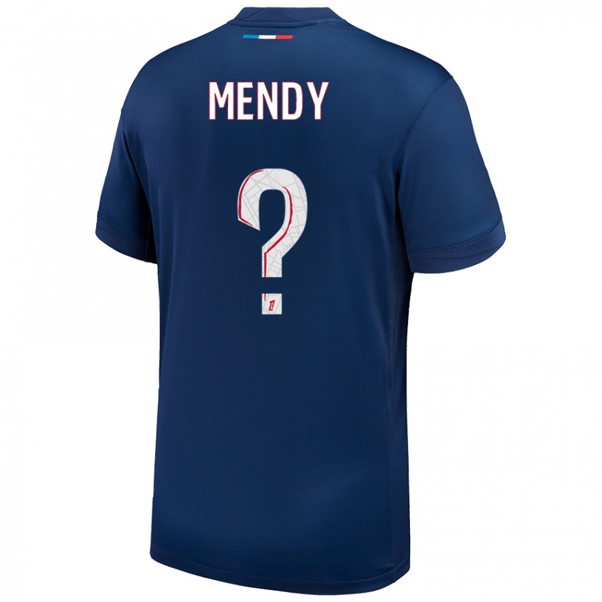 Homem Camisola Tony Mendy #0 Azul Marinho Branco Principal 2024/25 Camisa Brasil