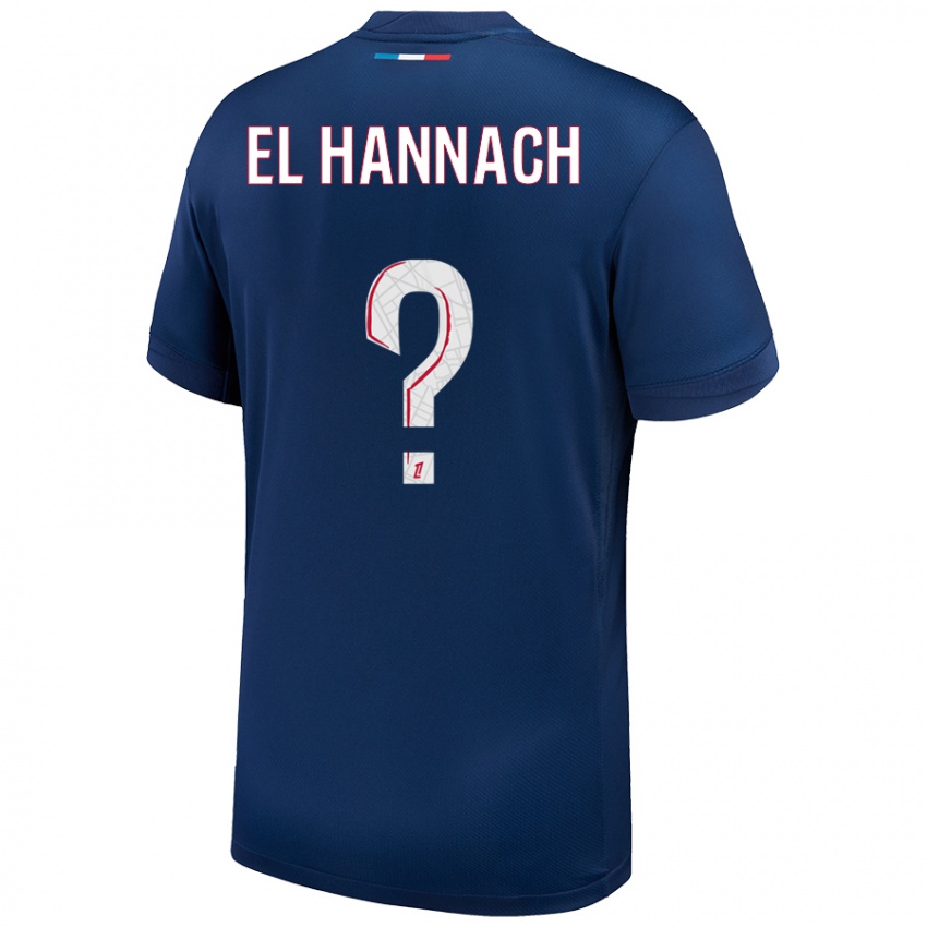 Homem Camisola Younes El Hannach #0 Azul Marinho Branco Principal 2024/25 Camisa Brasil