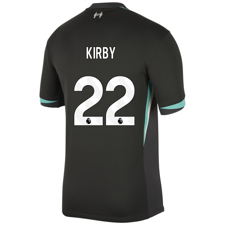 Homem Camisola Faye Kirby #22 Preto Antracite Branco Alternativa 2024/25 Camisa Brasil