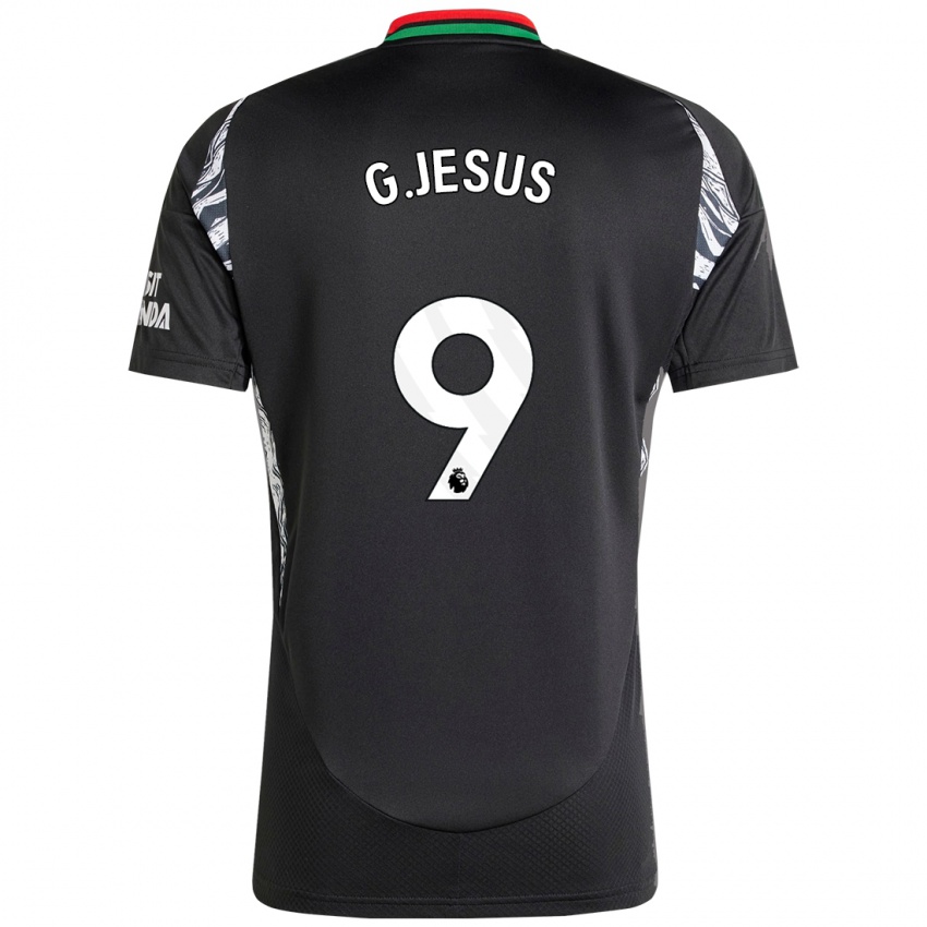 Homem Camisola Gabriel Jesus #9 Preto Alternativa 2024/25 Camisa Brasil