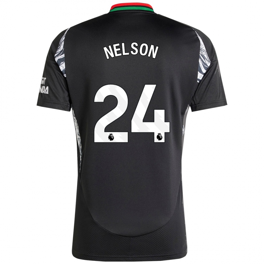 Homem Camisola Reiss Nelson #24 Preto Alternativa 2024/25 Camisa Brasil