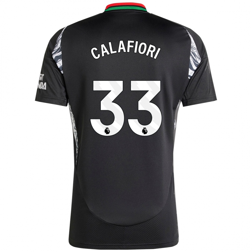 Homem Camisola Riccardo Calafiori #33 Preto Alternativa 2024/25 Camisa Brasil