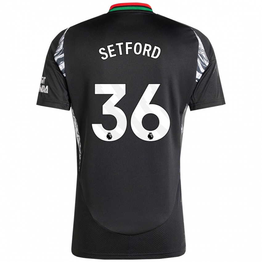 Homem Camisola Tommy Setford #36 Preto Alternativa 2024/25 Camisa Brasil