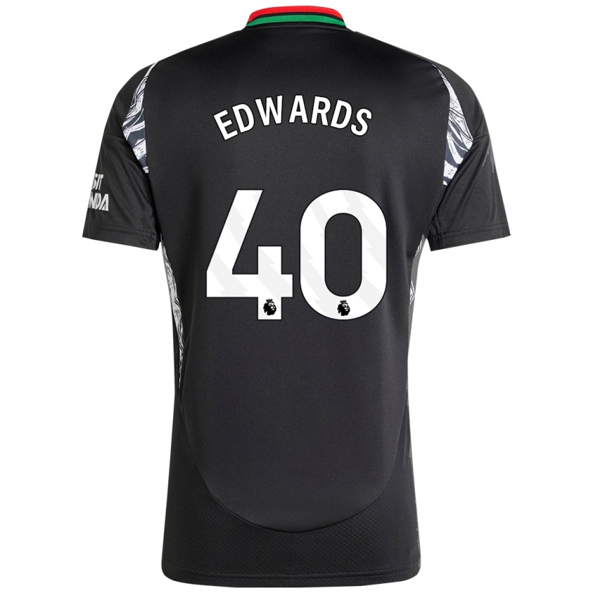 Homem Camisola Khayon Edwards #40 Preto Alternativa 2024/25 Camisa Brasil