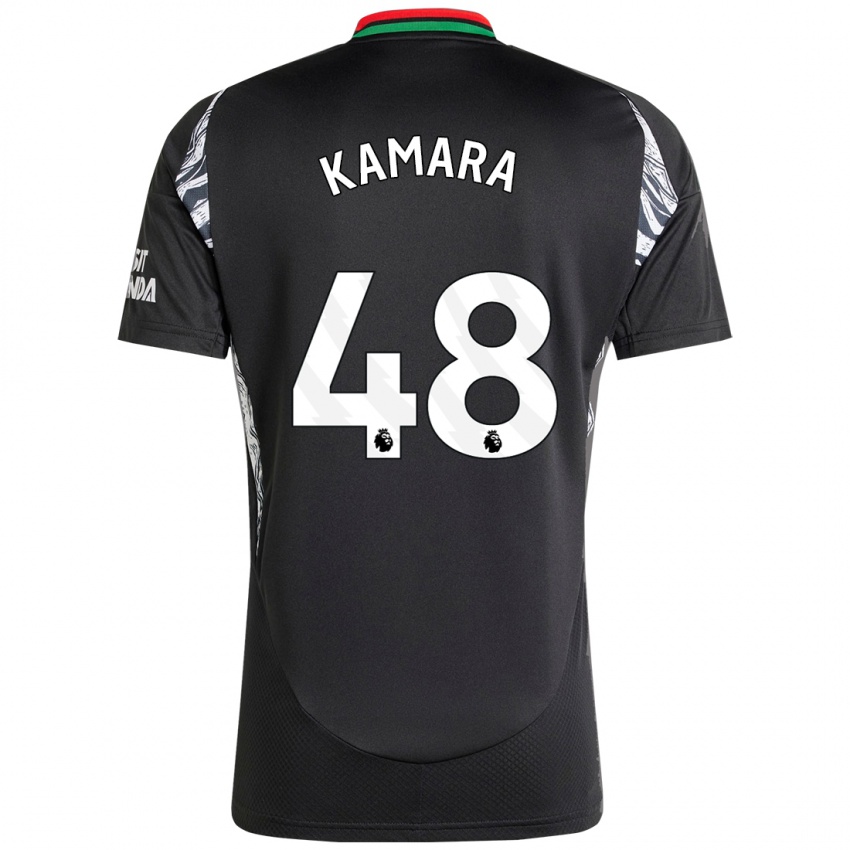 Homem Camisola Osman Kamara #48 Preto Alternativa 2024/25 Camisa Brasil