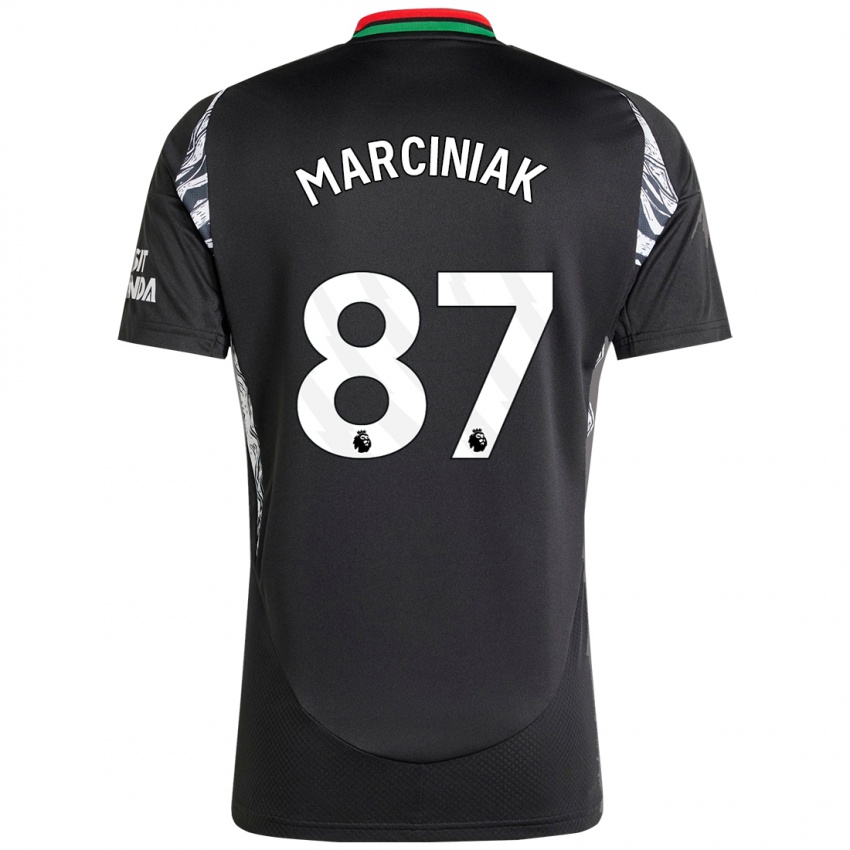 Homem Camisola Alex Marciniak #87 Preto Alternativa 2024/25 Camisa Brasil