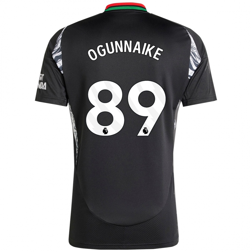 Homem Camisola Josh Ogunnaike #89 Preto Alternativa 2024/25 Camisa Brasil