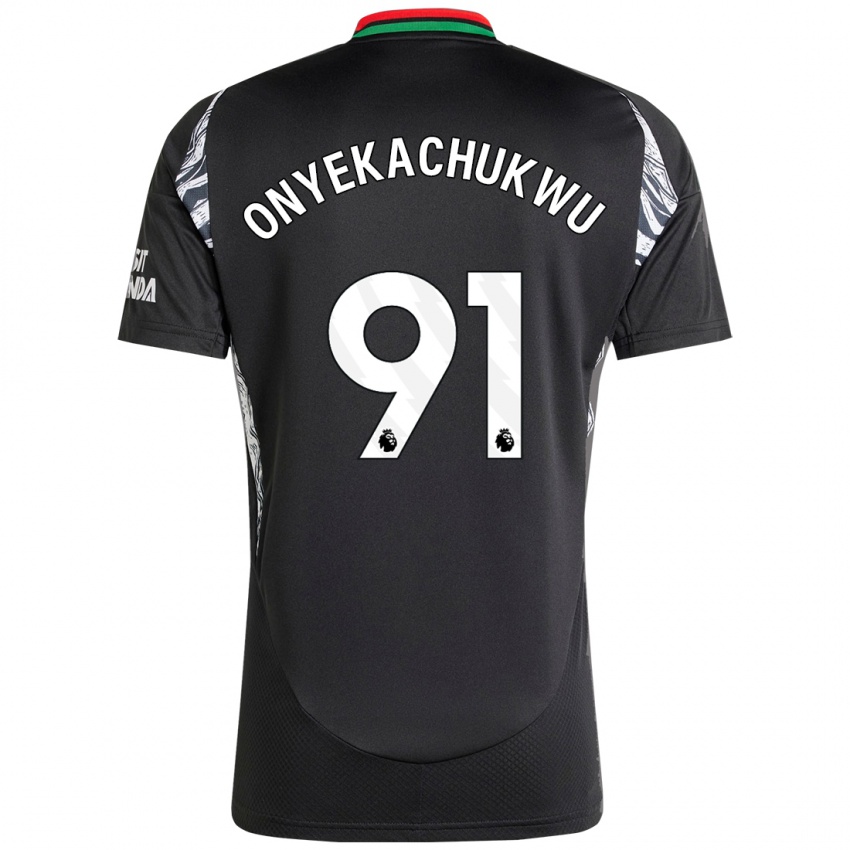 Homem Camisola Samuel Onyekachukwu #91 Preto Alternativa 2024/25 Camisa Brasil