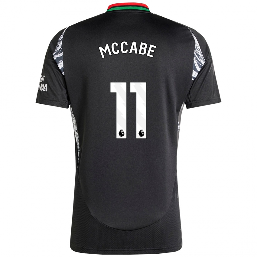 Homem Camisola Katie Mccabe #11 Preto Alternativa 2024/25 Camisa Brasil