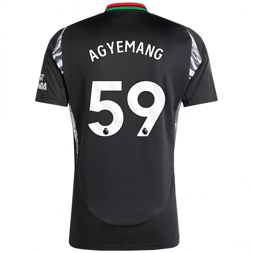 Homem Camisola Michelle Agyemang #59 Preto Alternativa 2024/25 Camisa Brasil