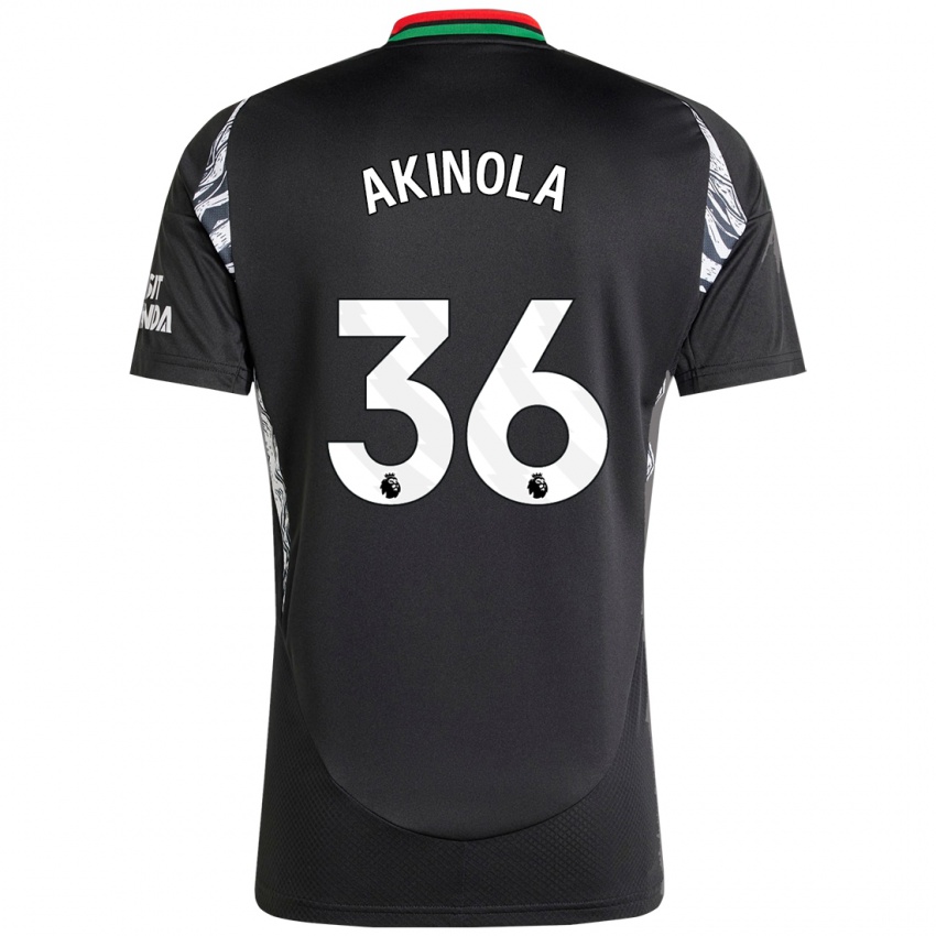 Homem Camisola Tim Akinola #36 Preto Alternativa 2024/25 Camisa Brasil