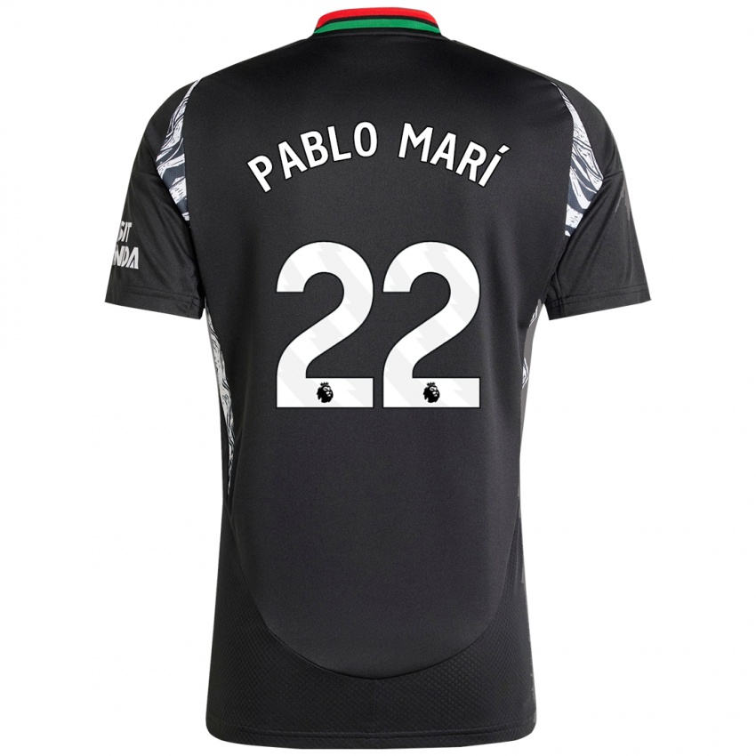 Homem Camisola Pablo Mari #22 Preto Alternativa 2024/25 Camisa Brasil