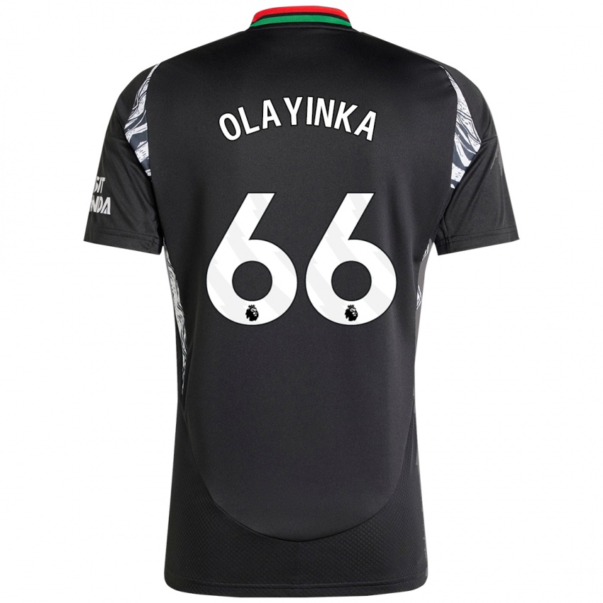 Homem Camisola James Olayinka #66 Preto Alternativa 2024/25 Camisa Brasil