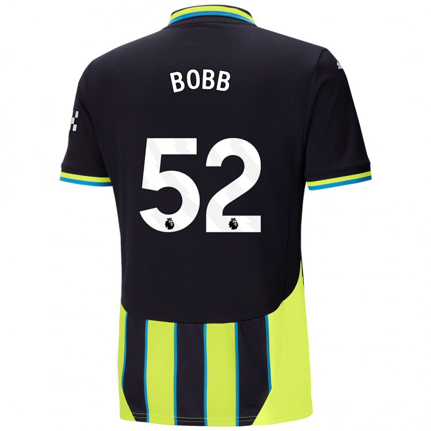 Homem Camisola Oscar Bobb #52 Azul Amarelo Alternativa 2024/25 Camisa Brasil