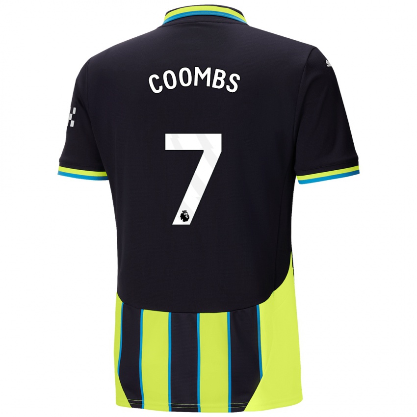 Homem Camisola Laura Coombs #7 Azul Amarelo Alternativa 2024/25 Camisa Brasil