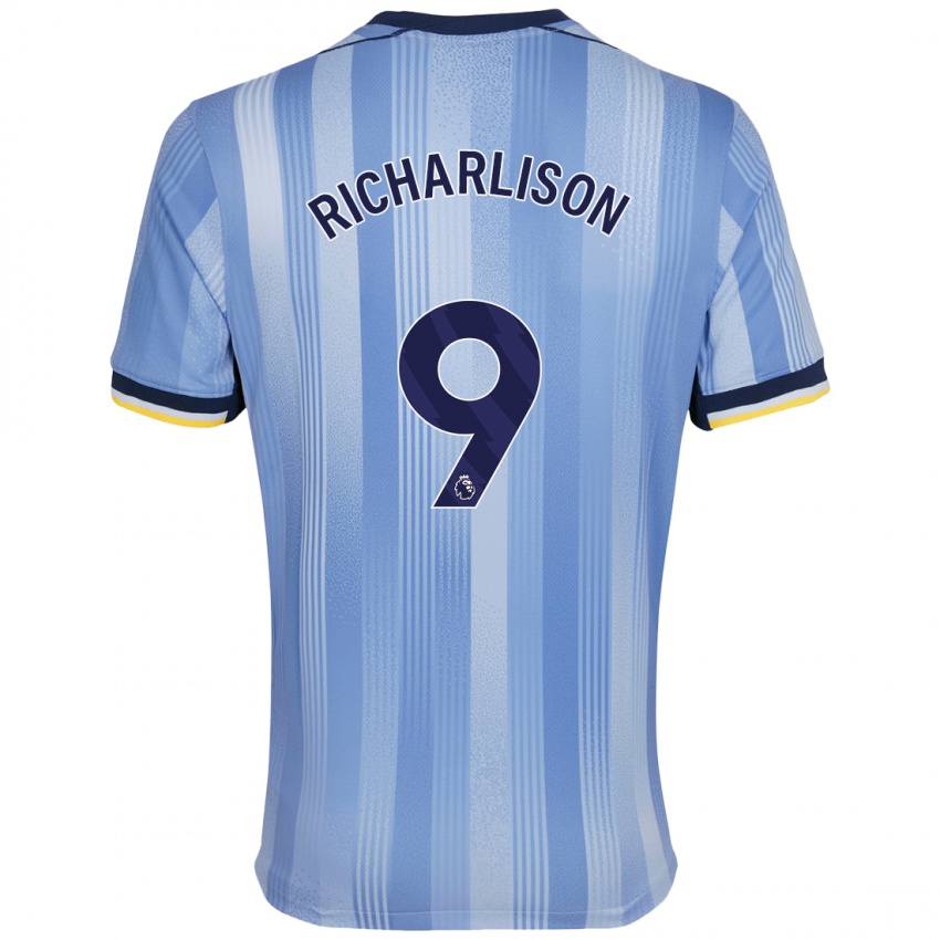 Homem Camisola Richarlison #9 Azul Claro Alternativa 2024/25 Camisa Brasil