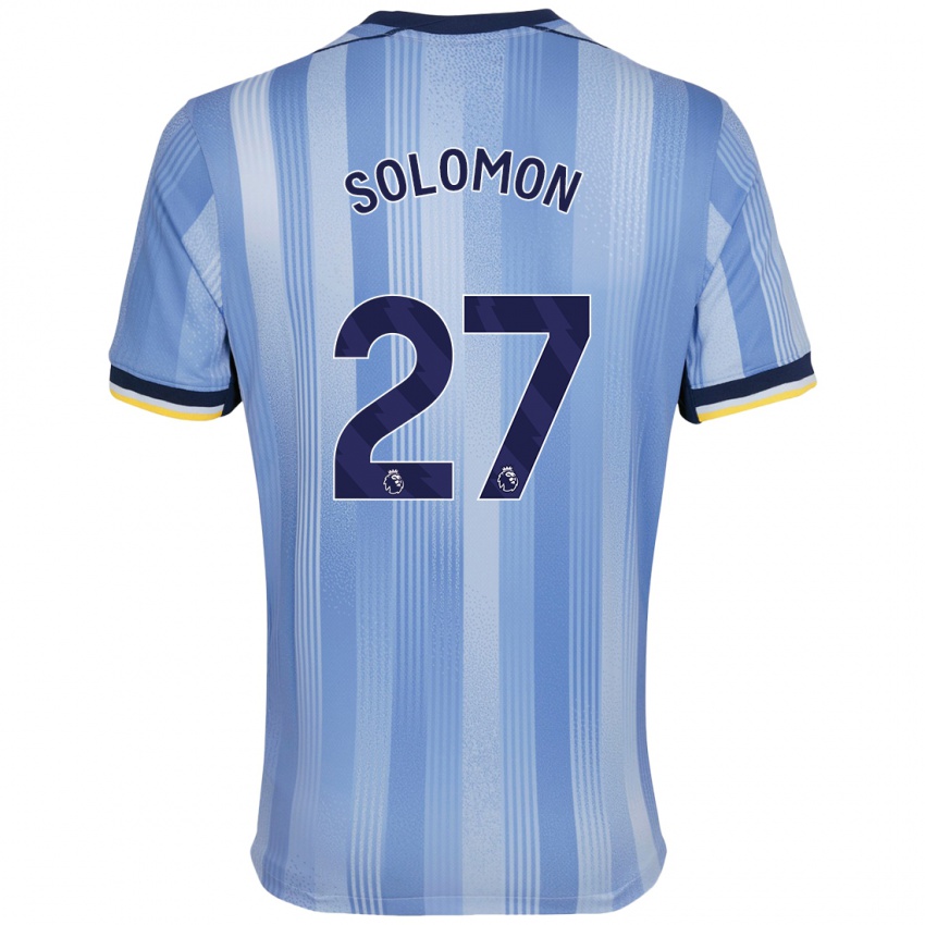 Homem Camisola Manor Solomon #27 Azul Claro Alternativa 2024/25 Camisa Brasil