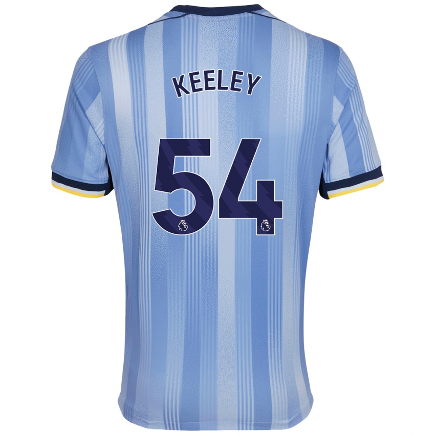 Homem Camisola Josh Keeley #54 Azul Claro Alternativa 2024/25 Camisa Brasil