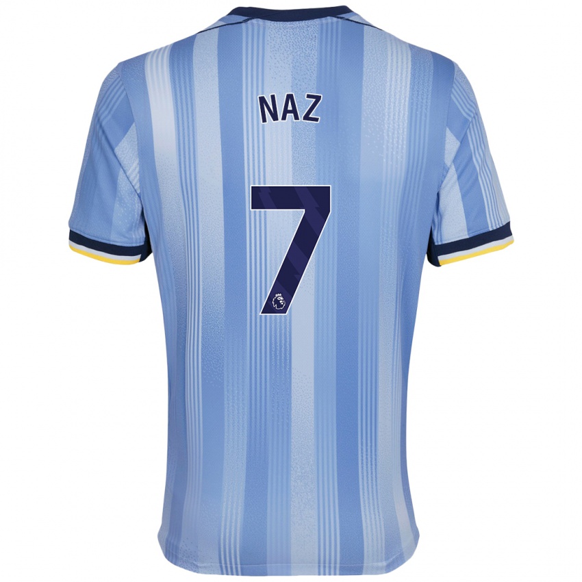 Homem Camisola Jessica Naz #7 Azul Claro Alternativa 2024/25 Camisa Brasil