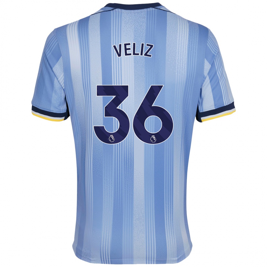 Homem Camisola Alejo Véliz #36 Azul Claro Alternativa 2024/25 Camisa Brasil