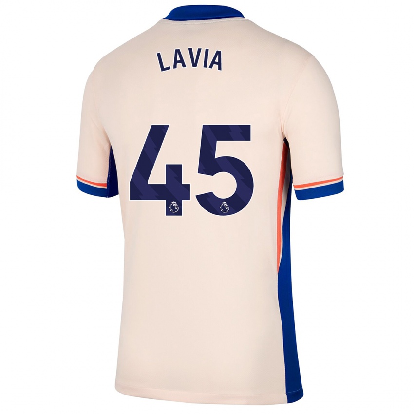 Homem Camisola Romeo Lavia #45 Bege Leve Alternativa 2024/25 Camisa Brasil