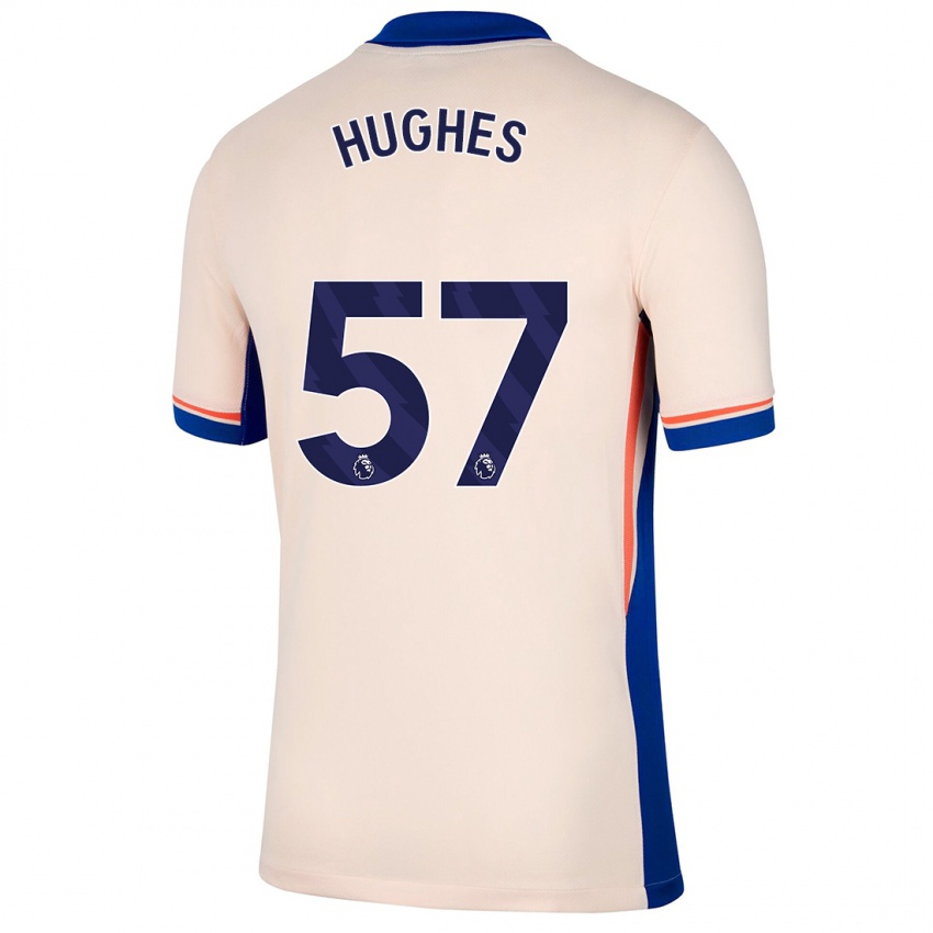 Homem Camisola Brodi Hughes #57 Bege Leve Alternativa 2024/25 Camisa Brasil