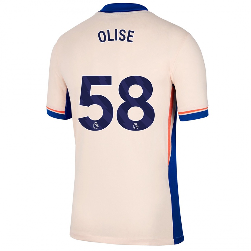 Homem Camisola Richard Olise #58 Bege Leve Alternativa 2024/25 Camisa Brasil