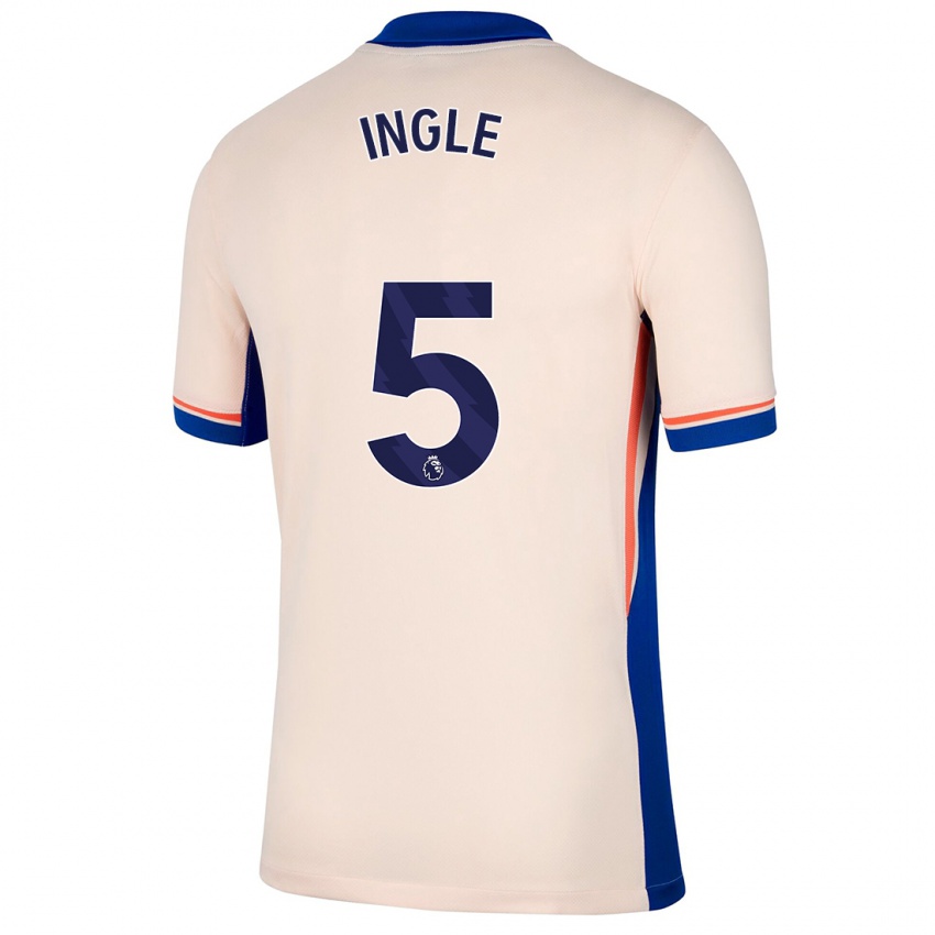 Homem Camisola Sophie Ingle #5 Bege Leve Alternativa 2024/25 Camisa Brasil