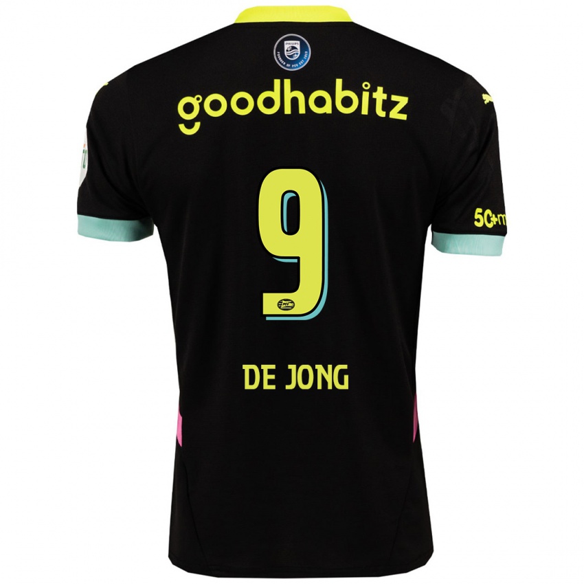 Homem Camisola Luuk De Jong #9 Amarelo Preto Alternativa 2024/25 Camisa Brasil