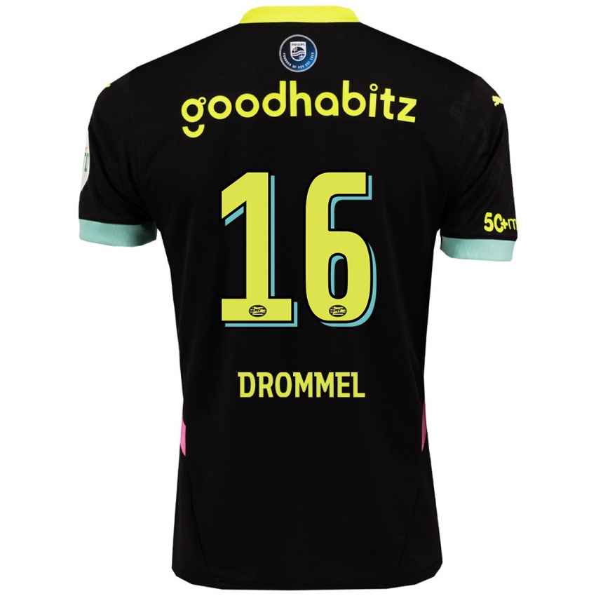 Homem Camisola Joel Drommel #16 Amarelo Preto Alternativa 2024/25 Camisa Brasil